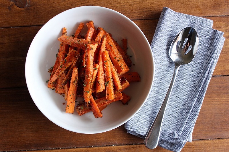 Air Fryer Roasted Parmesan Carrots