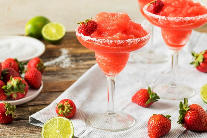 Healthy Alcohol Free Strawberry Daiquiri