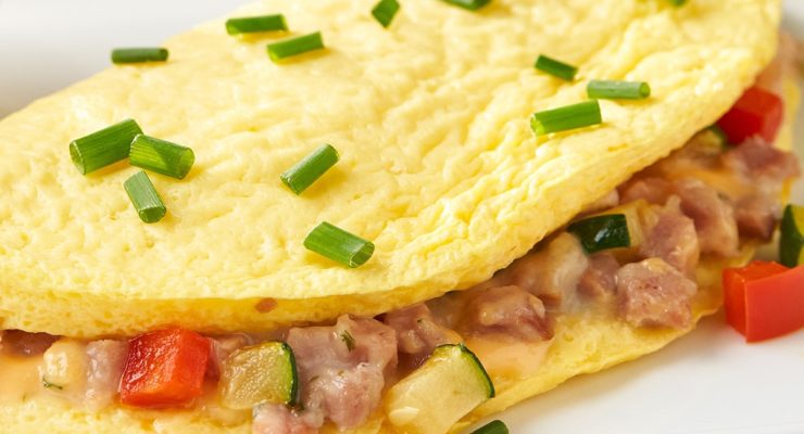 Turkey Ham and Cheese Omelet from Nutrisysem is a high protein breakfast option