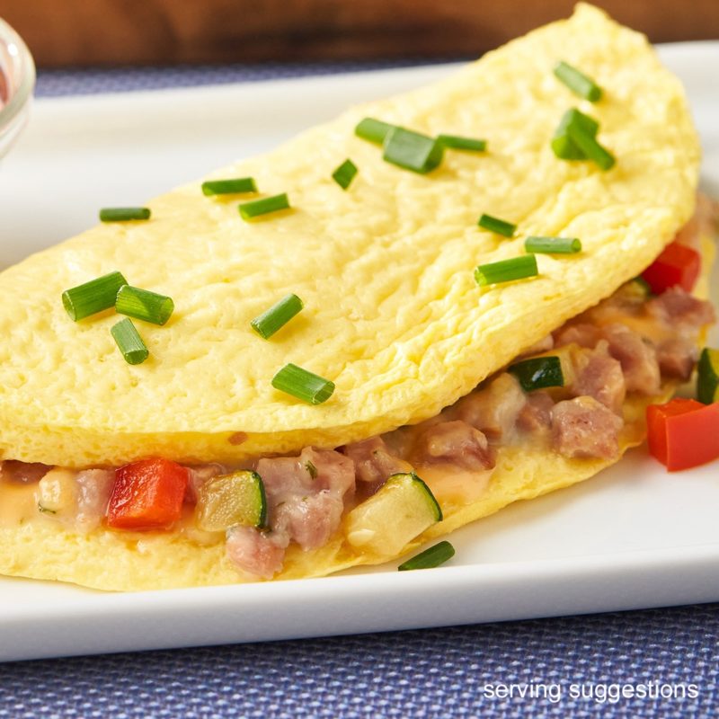Turkey Ham and Cheese Omelet from Nutrisysem is a high protein breakfast option