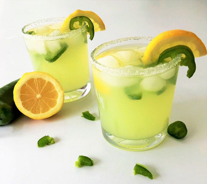 Alcohol Free Virgin Jalapeno Lemon Margarita