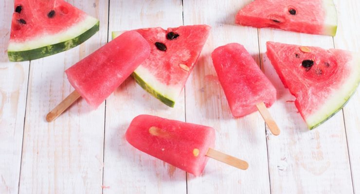 watermelon and popsicles